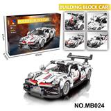 OBL10356644 - DIY拼装积木车 新品科技件回力911