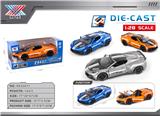 OBL10356679 - 1:28 合金车模 C8跑车 四开门 回力（1只装）
