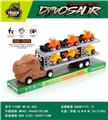 OBL10357068 - 双层惯性恐龙拖头车带六辆工程车