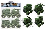 OBL10357978 - 惯性大轮军事车4只装