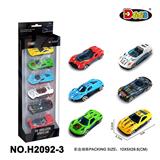 OBL10358140 - 合金车1:64滑行仿真车（6只装）