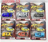 OBL10358152 - 1：64合金滑行车
（6只混装）