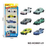 OBL10359438 - 6款1:64风火轮合金肌肉车，赛车5只装
