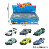 OBL10359444 - 6款1:64风火轮合金肌肉车，赛车24只装展示盒