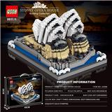 OBL10364285 - 3280+PCS新款微钻颗粒悉尼歌剧院拼装积木套装(彩盒采用精美烫金和立体深压纹处理)