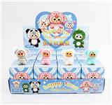 OBL10364412 - 展示盒12只庄植绒摆件
娃三岁三代        混色混款