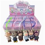 OBL10364503 - 展示盒12只庄软胶手机绳挂件   大号帅气拉布布
混色混款