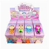 OBL10364505 - 展示盒12只庄软胶手机绳挂件   大号雨衣拉布布
混色混款