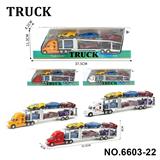 OBL10366453 - 1：64美式双层平板合金拖车