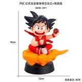 OBL10367235 - PVC 红衣坐姿拿珠悟空坐云+黑底座