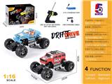 OBL10368080 - 跨境电商密盒枪型1:16悍马吉普/道奇混装移印攀爬车(包电)