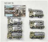 OBL10370375 - 3只装回力军事工程车