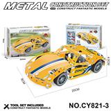 OBL10371890 - 金属积木
拼装赛车（黄色）