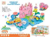 OBL10373993 - 益智轨道DIY插花大城堡感应道灯光音乐电动火车轨道积木