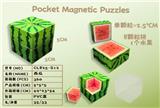 OBL10376760 - 西瓜方块 单颗粒2.5CM磁力块拼图过家家(UV打印)8PCS