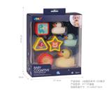 OBL10376835 - 4块软胶图形积木（3只戏水鸭子）