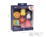 OBL10376836 - 4块软胶图形积木（3只戏水动物）