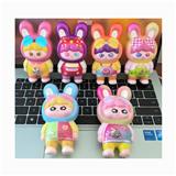 OBL10378404 - 多款网袋混装蝴蝶结兔娃三岁慢回弹