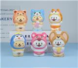 OBL10378452 - 多款网袋混装线条小狗慢回弹