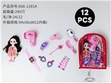 OBL10378953 - 背包化妆品+6寸芭比(12)PCS
