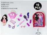 OBL10378963 - 背包化妆品+6寸芭比(15)PCS
