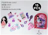 OBL10378974 - 背包化妆品+6寸芭比(15)PCS