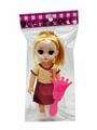 OBL10380171 - 6寸叶罗丽芭比娃娃女孩娃娃金发马尾女童公仔空心娃娃