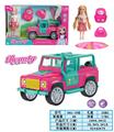 OBL10380603 - 1:20惯性声光可开门女孩越野车套盒(包电3*AG13)