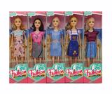 OBL10381359 - 11寸实身活手时尚芭比 5款混装