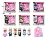 OBL10381466 - 7寸全身搪胶3D眼时尚萌娃娃带配件