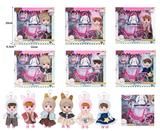 OBL10381483 - 7寸全身搪胶3D眼时尚萌娃娃带配件