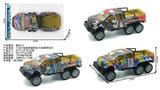 OBL10381744 - 1:16六轮福特越野皮卡涂鸦惯性车
