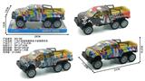 OBL10381756 - 1:16六轮福特越野皮卡涂鸦惯性车