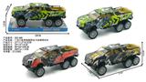 OBL10381758 - 1:16六轮奔驰越野皮卡涂鸦惯性车