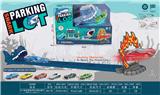 OBL10382552 - DIY鲨鱼弹射停车场轨道车（配路标一套，合金跑车一只）