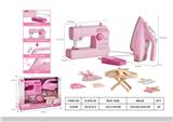 OBL10382836 - 小家电缝纫机烫斗大套装（ 缝纫机功能：电动，灯光 ，电池2*AA不包/熨斗功能：震动，灯光 ，电池2*AA不包）