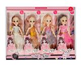 OBL10383545 - 12寸实身11关节叶罗丽跳舞裙4色混装 1展示盒4小盒装 价钱是一小盒价钱