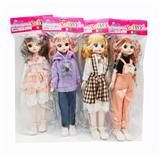 OBL10383566 - 12寸实身11关节叶罗丽印花学生款4色混装