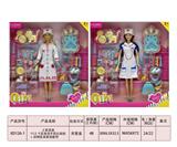 OBL10383697 - 2款混装11.5寸实身活手芭比娃娃+宠物医具套装配件