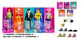 OBL10383986 - 1比1 K-POP 猎魔男团真人版  11.5寸11关节实身 5人猎魔男团 带金貂卡片一张    带猎魔照相机