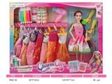 OBL10384251 - 11寸实身九关节芭比娃娃 DIY衣服上色芭比娃娃 彩笔