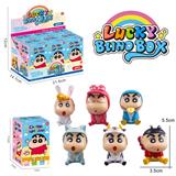 OBL10384493 - 实心PVC动物蜡笔小新手办摆件盲盒随机混装