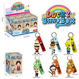 OBL10384502 - 海贼王动漫公仔滴胶钥匙扣盲盒随机混装