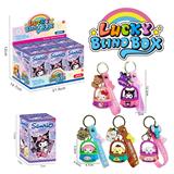 OBL10384505 - 三丽鸥动漫公仔滴胶钥匙扣盲盒随机混装