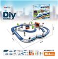 OBL10385597 - DIY拼装电动轨道列车/104PCS