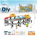 OBL10385600 - DIY拼装电动轨道列车/140PCS