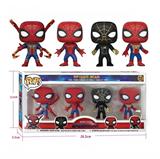 OBL10386129 - 蜘蛛侠公仔4只盒装（搪胶头，PVC身体）