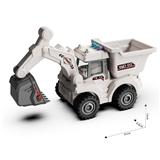 OBL10386281 - 1：18声光惯性翻斗车-挖掘机
（英文珍藏版）