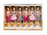 OBL10387922 - 11关节实身芭比娃娃 11寸芭比时尚芭比套装芭比公主娃娃长发芭比 1展示盒6小盒