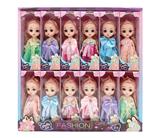 OBL10388386 - 6寸实身关节公主娃娃（12只装）